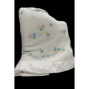 Baby Morgan Vintage Cozy 100% Orlon Balloon Print Satin Edge Made in USA